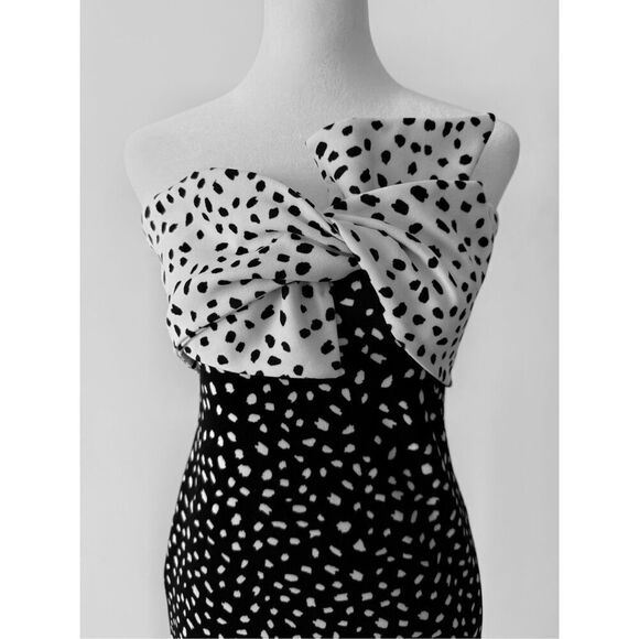 Topshop Twist Bow Bodycon Tube Dress - Picture 5 of 7